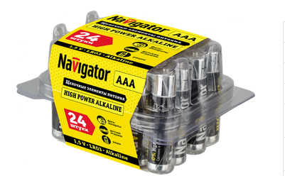 Элемент питания Navigator NBT NE-LR03-BP24 94 787 (кратно 24)