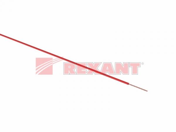 Провод ПГВА 1х1.50 мм² (бухта 100 м) красный REXANT 01-6534