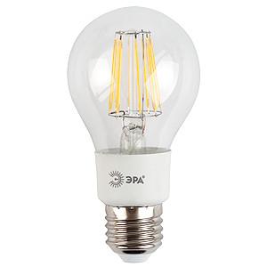 Светодиодная лампа  ЭРА  A60   7Вт  170-265В  2700К  E27  филамент.