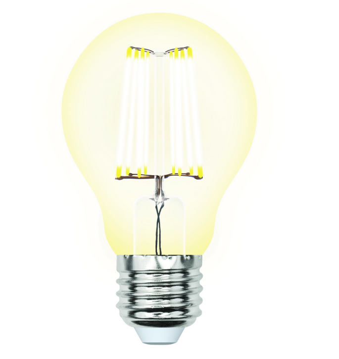 Светодиодная лампа Uniel LED-A60-10W/WW/E27/CL PLS02WH 3000K