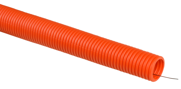 Труба ПНД тяжелая с зондом 32мм оранжевая IEK