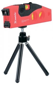 Уровень лазерный MATRIX 180 мм, 220 мм штатив, 4 глазка