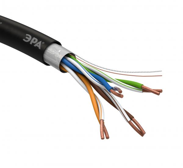 F/UTP 4x2x24AWG Cat5e CU PE OUTDOOR 305 м SIMPLE (1/32)  ЭРА Кабель витая пара