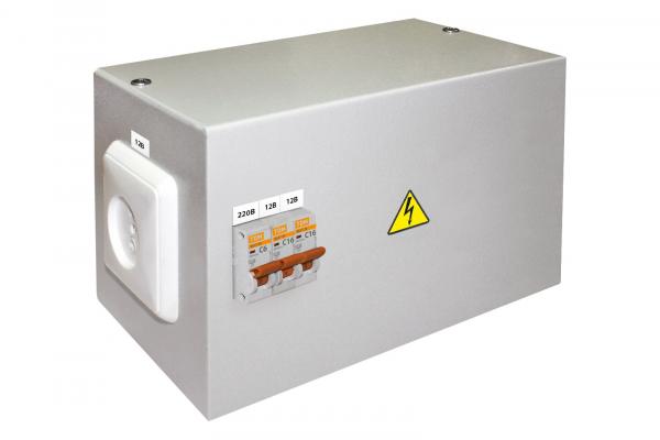 Ящик с понижающим трансформатором TDM ЯТП-0,25 220/12-3 автомата