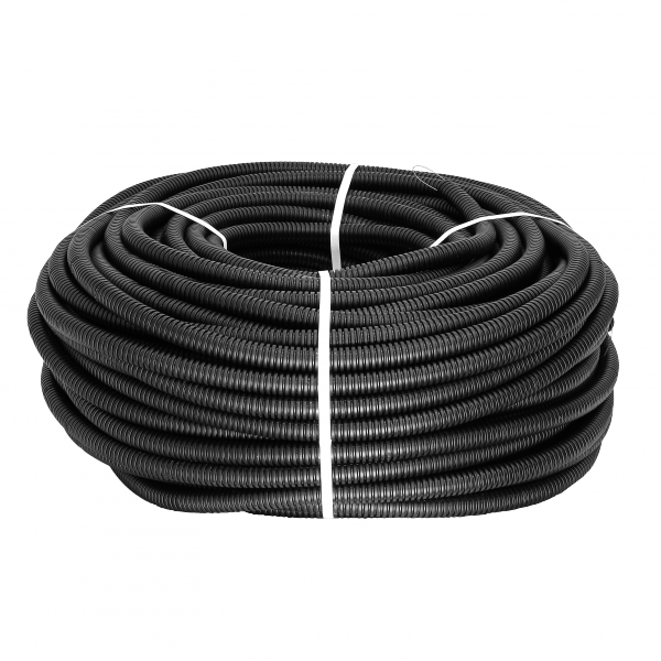 Труба гофрированная ПНД Plast с зондом d20мм (25м.) черная EKF PROxima