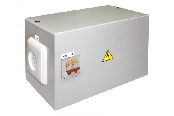 Ящик с понижающим трансформатором TDM ЯТП-0,25 220/42В-2 автомата