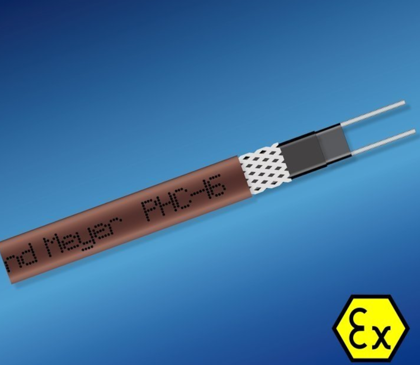 Саморегулируемый греющий кабель PHC-16 экранированный в изоляции из полиолефина Ex 16 Вт